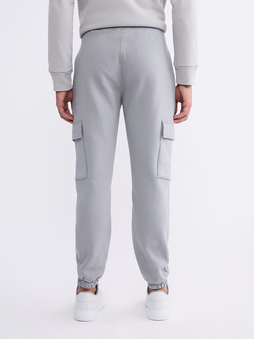 Gri Standart Kalıp Erkek Jogger Eşofman Altı-3