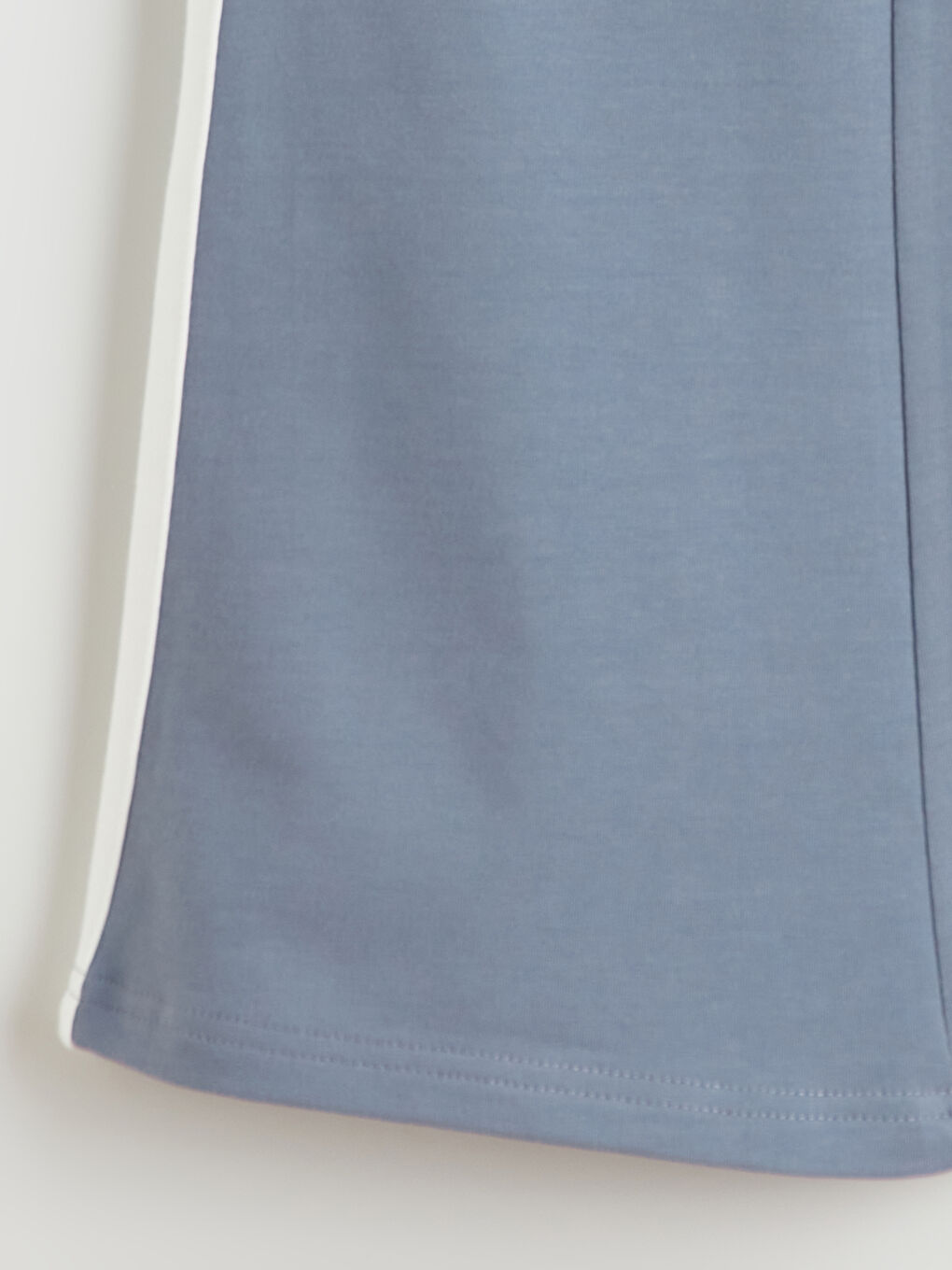 Mavi Beli Lastikli İspanyol Paça Kız Çocuk Tayt-1