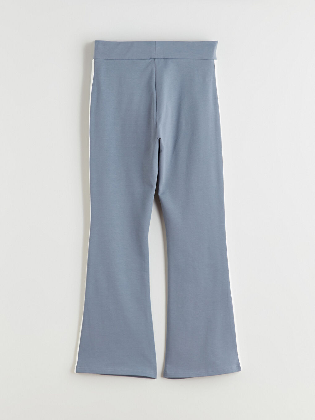 Mavi Beli Lastikli İspanyol Paça Kız Çocuk Tayt-2