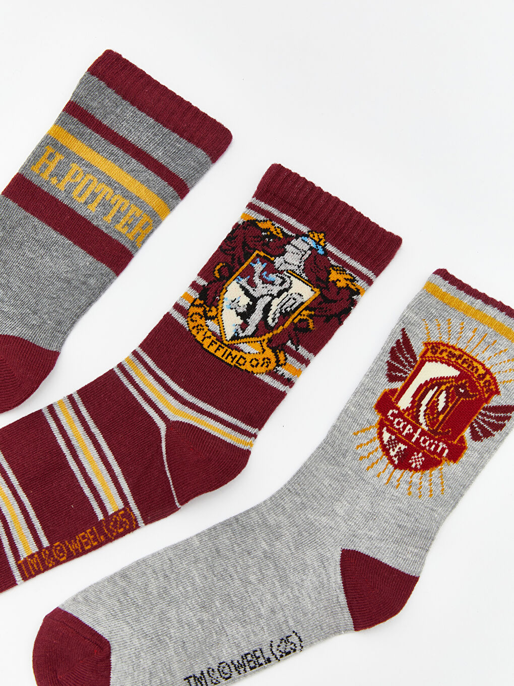 Karışık Harry Potter Desenli Erkek Çocuk Soket Çorap 5'li-1