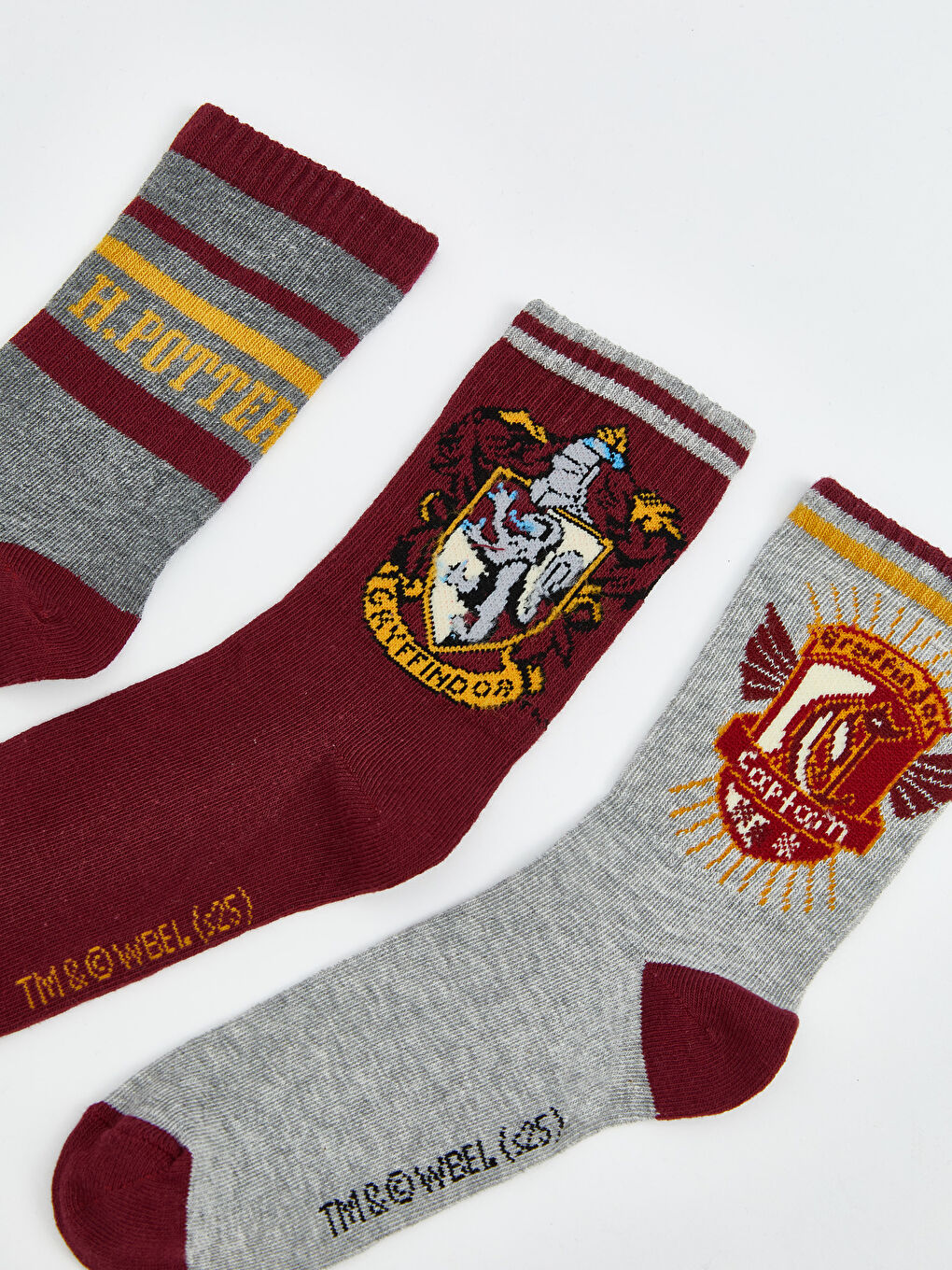 Karışık Harry Potter Desenli Erkek Çocuk Soket Çorap 5'li-2