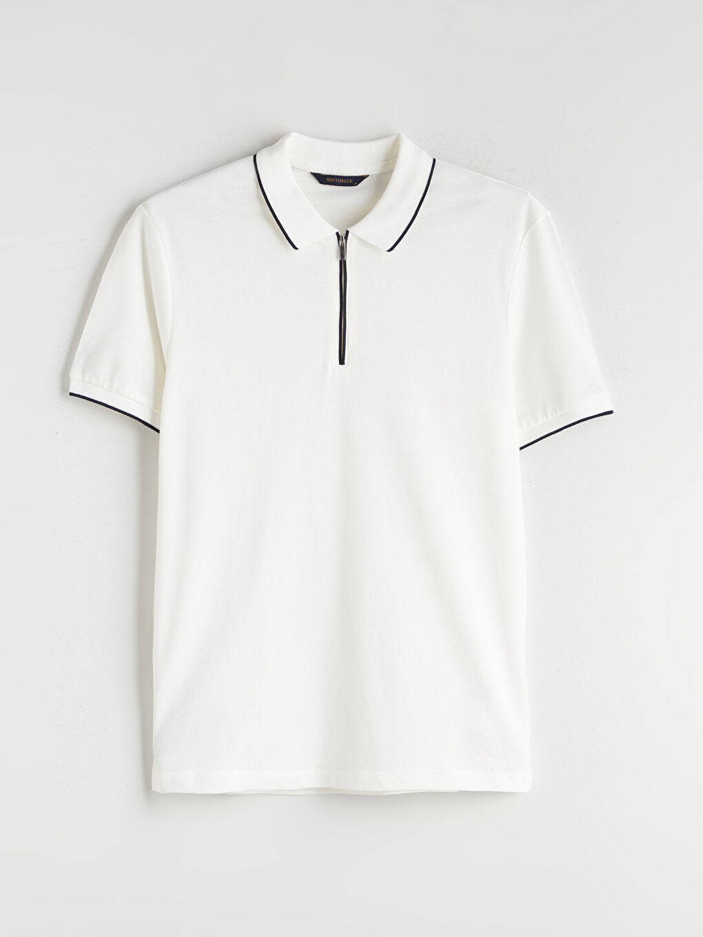 Ekru Polo Yaka Pike Erkek Tişört-4