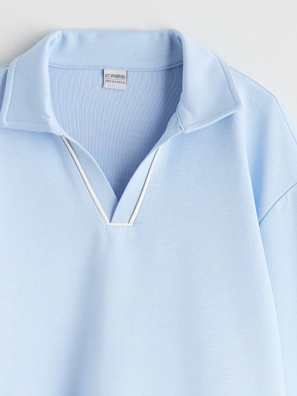 Mavi Polo Yaka Kız Çocuk Sweatshirt-2