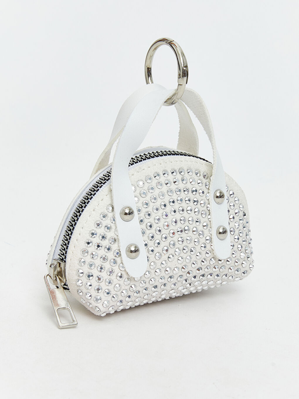 Taş Detaylı Çanta Görünümlü Anahtarlık Cüzdan-2