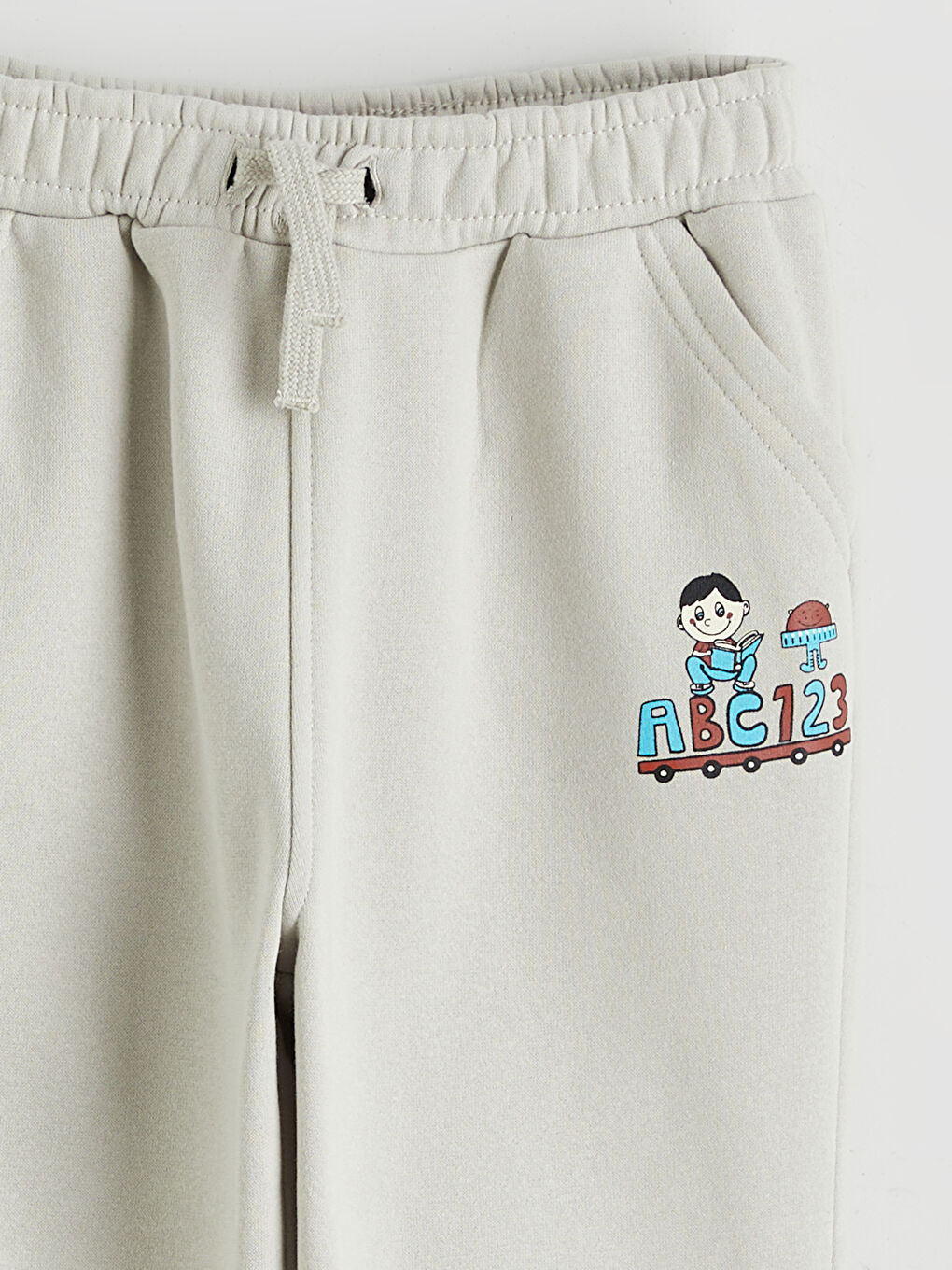 ელასტიური წელი ბიჭებისთვის სქელი ჯოგერ სპორტული შარვალი-1