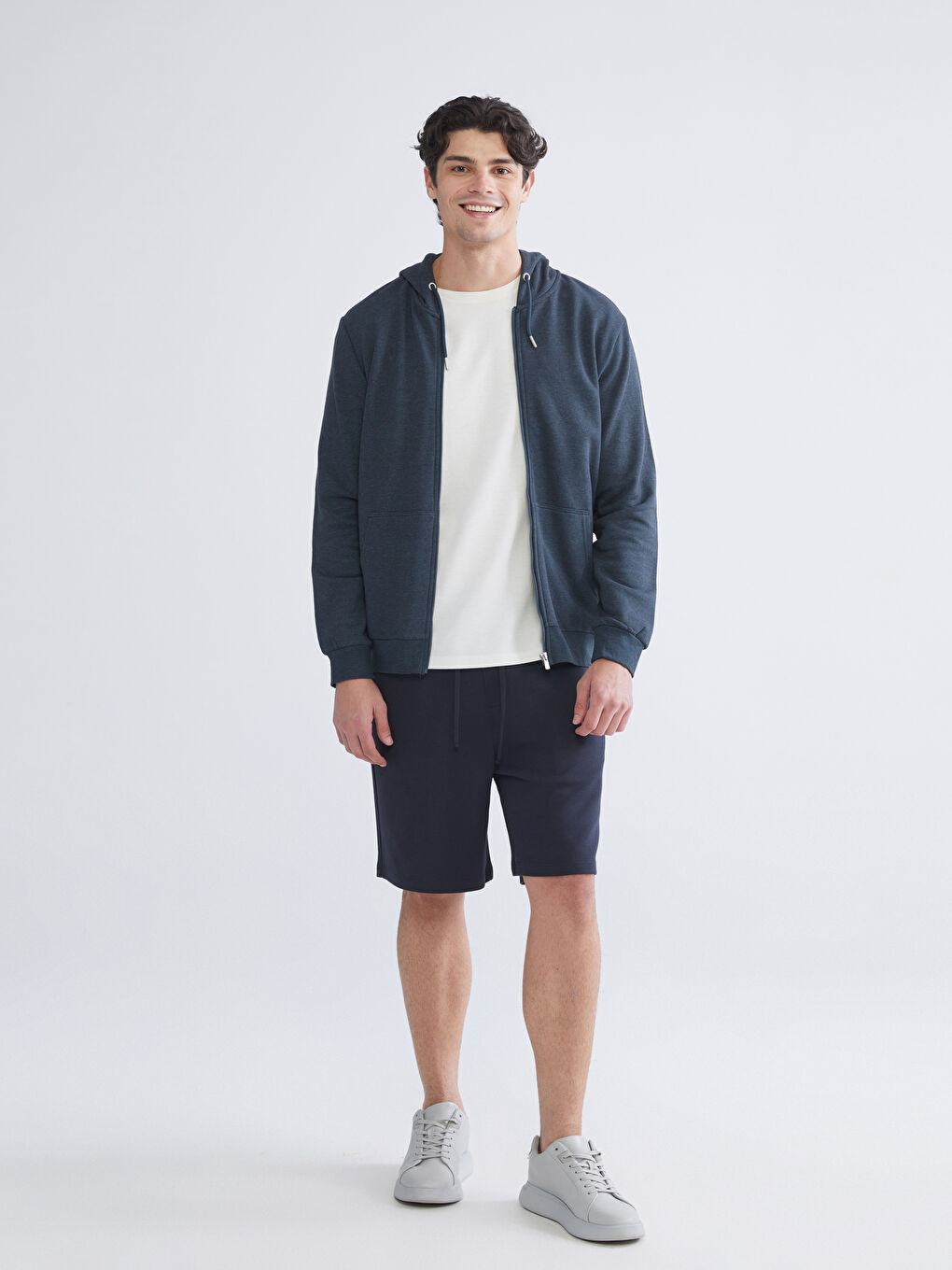 Lacivert Standart Kalıp Erkek Şort