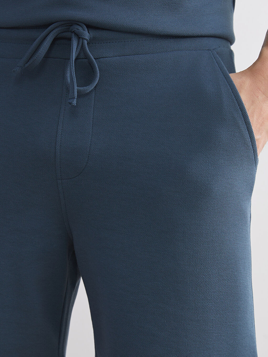 Petrol Standart Kalıp Erkek Şort-2