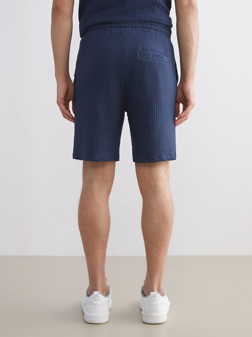 Lacivert Standart Kalıp Erkek Şort-6