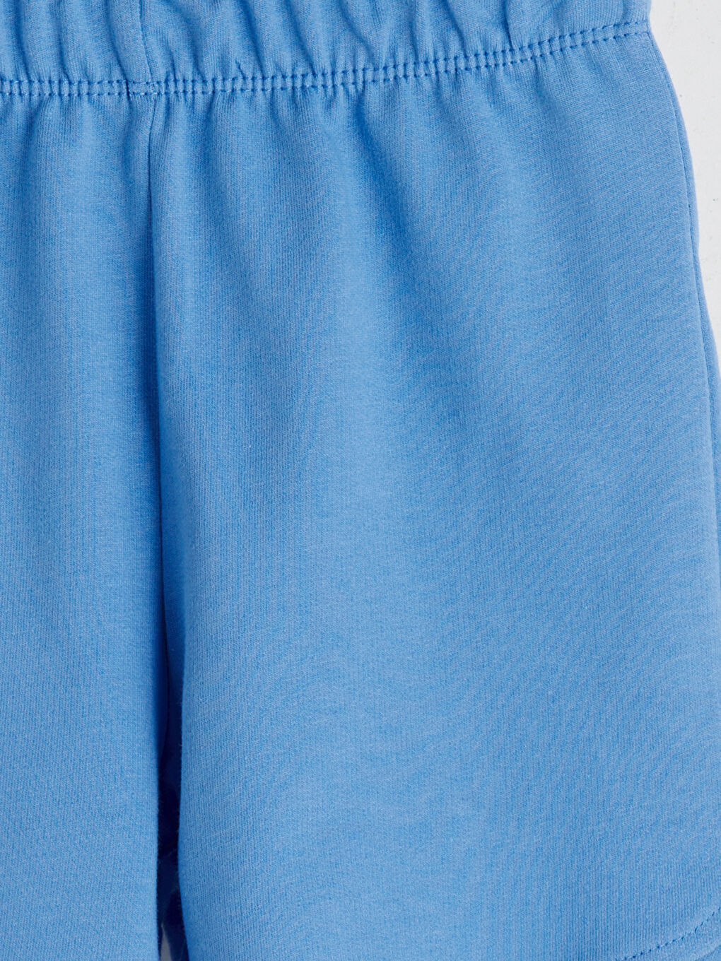 Mavi Beli Lastikli Kız Bebek Şort-2