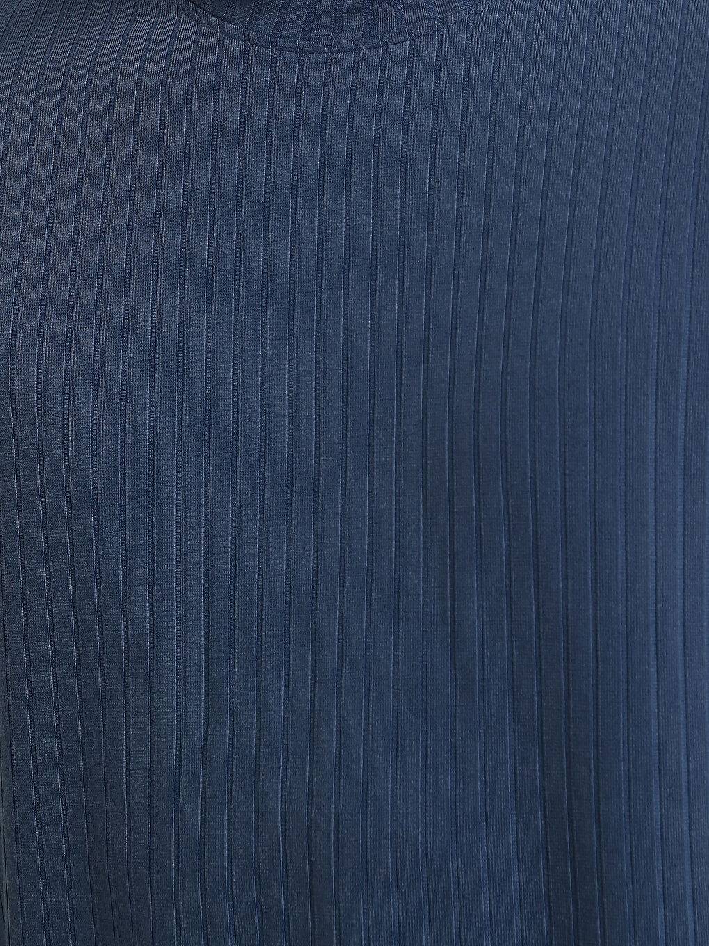 Crew Neck Plain Textured Men's T-Shirt-2