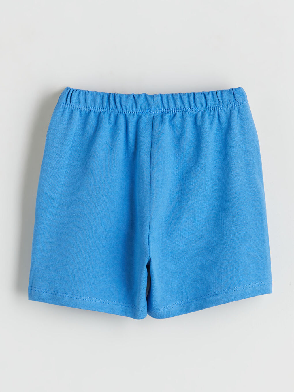 Mavi Beli Lastikli Erkek Bebek Şort-1