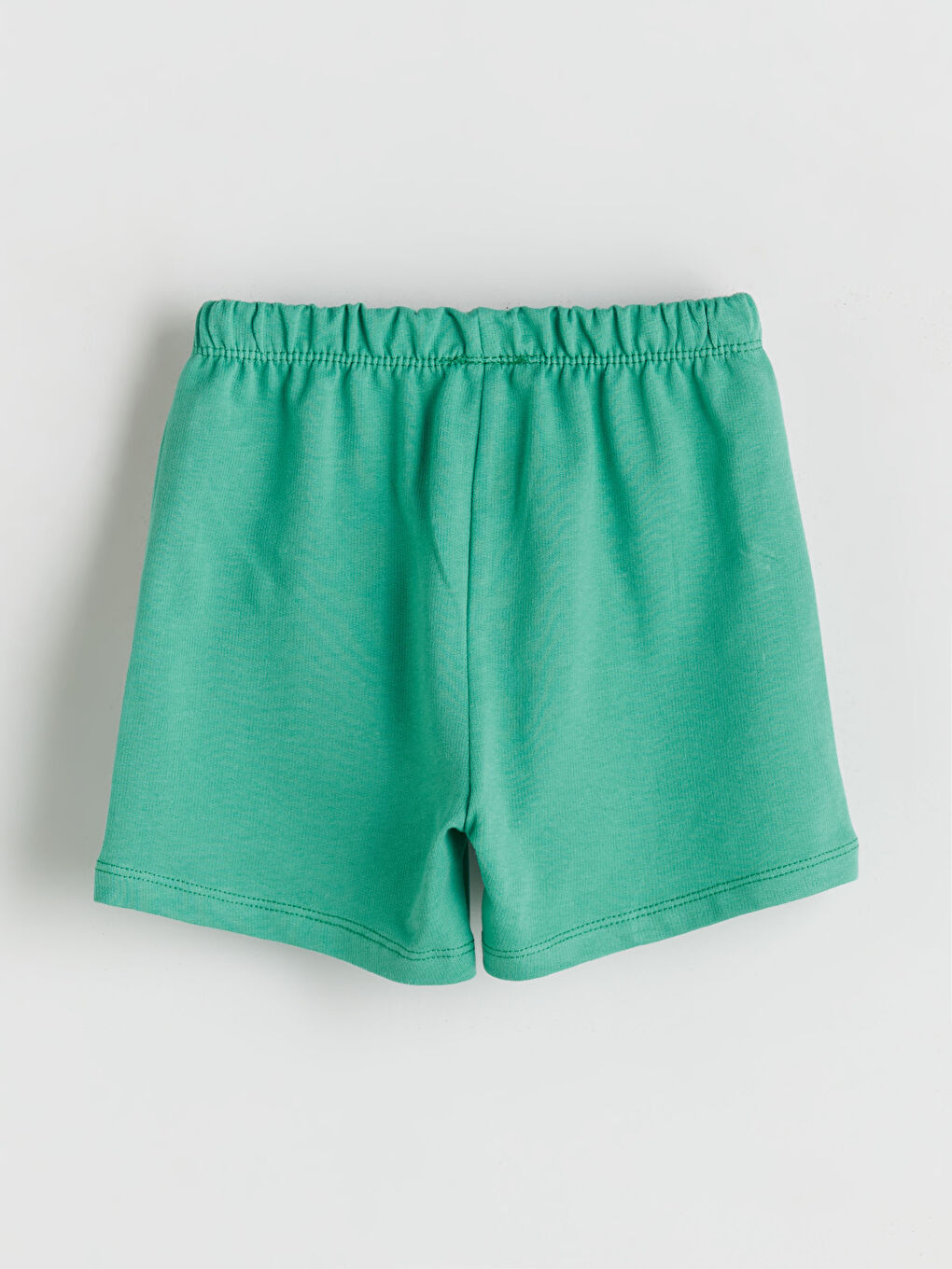 Yeşil Beli Lastikli Erkek Bebek Şort-1