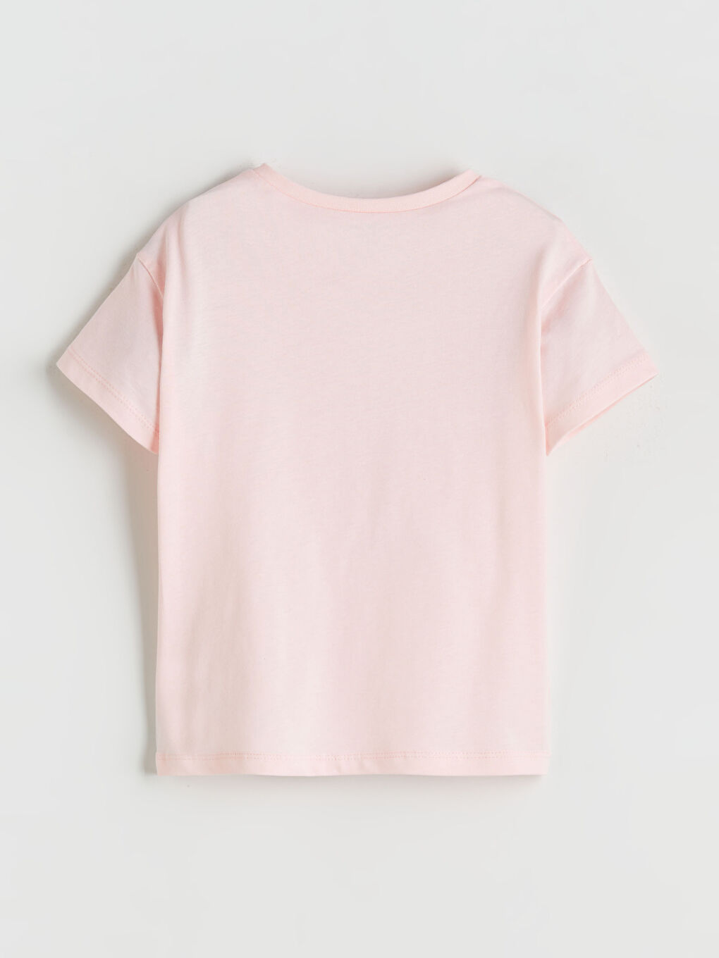 Pembe Bisiklet Yaka Baskılı Kız Bebek Tişört-1