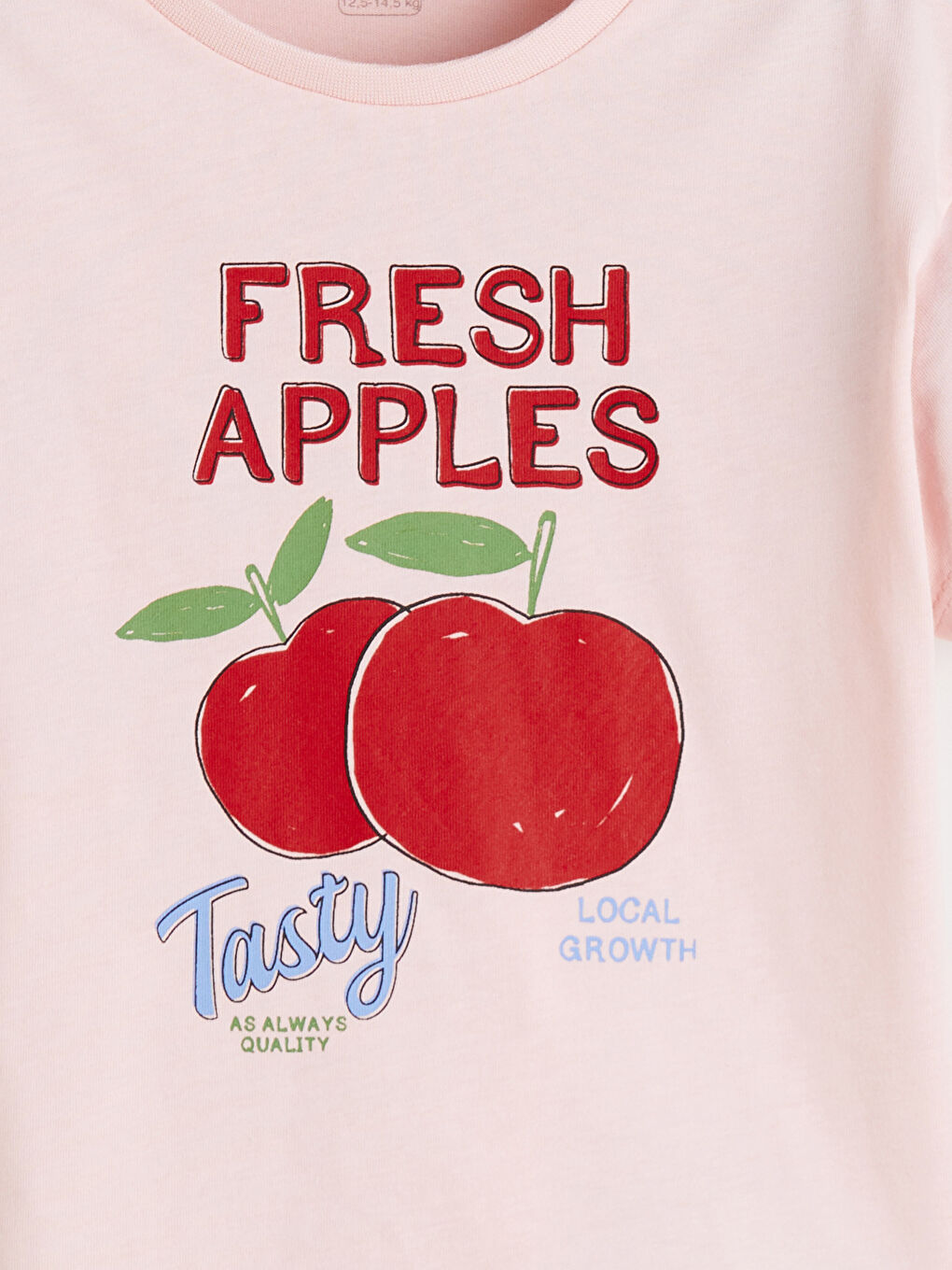 Pembe Bisiklet Yaka Baskılı Kız Bebek Tişört-2