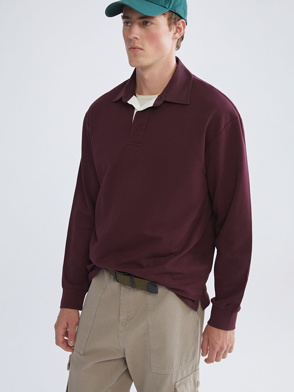 Polo Neck Men's Sweatshirt