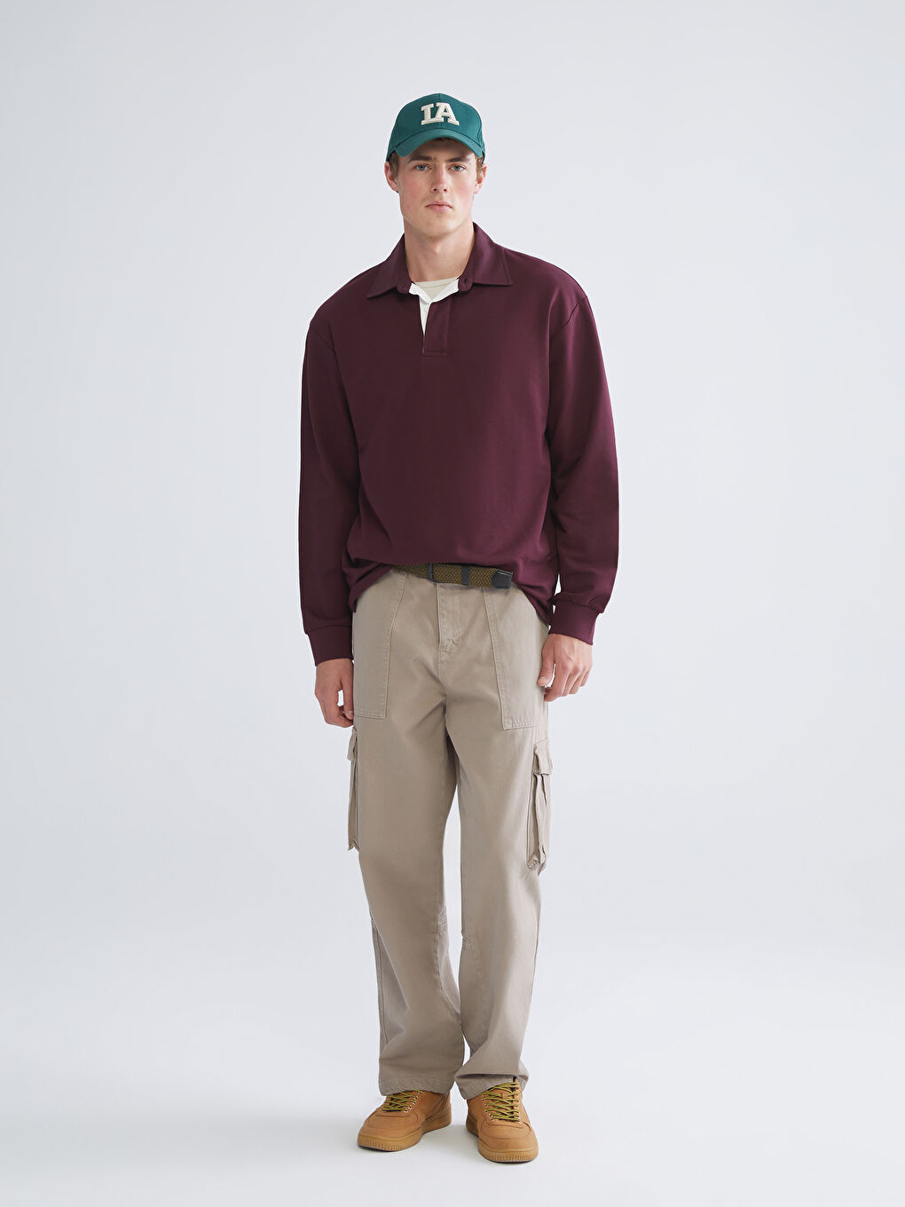 Polo Neck Men's Sweatshirt-1