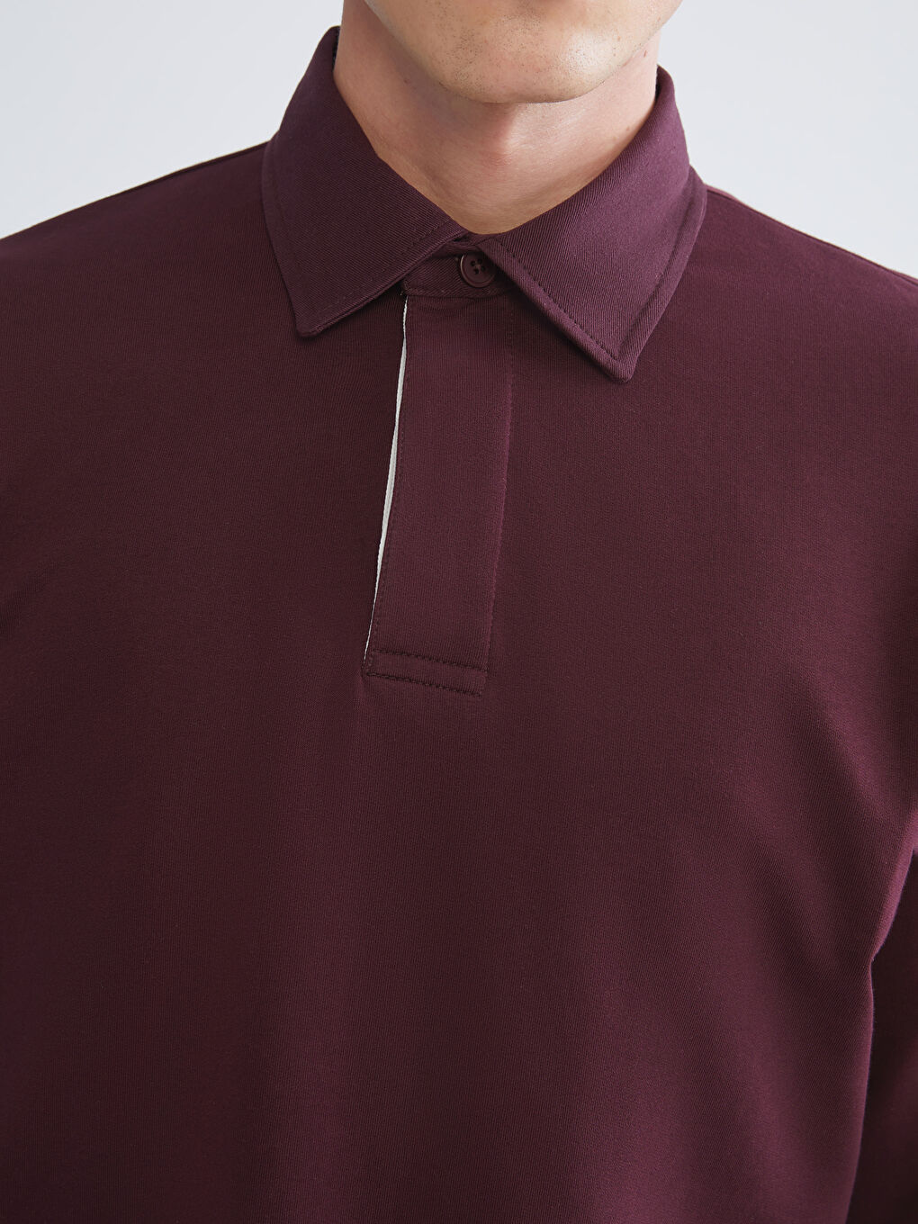 Polo Neck Men's Sweatshirt-2