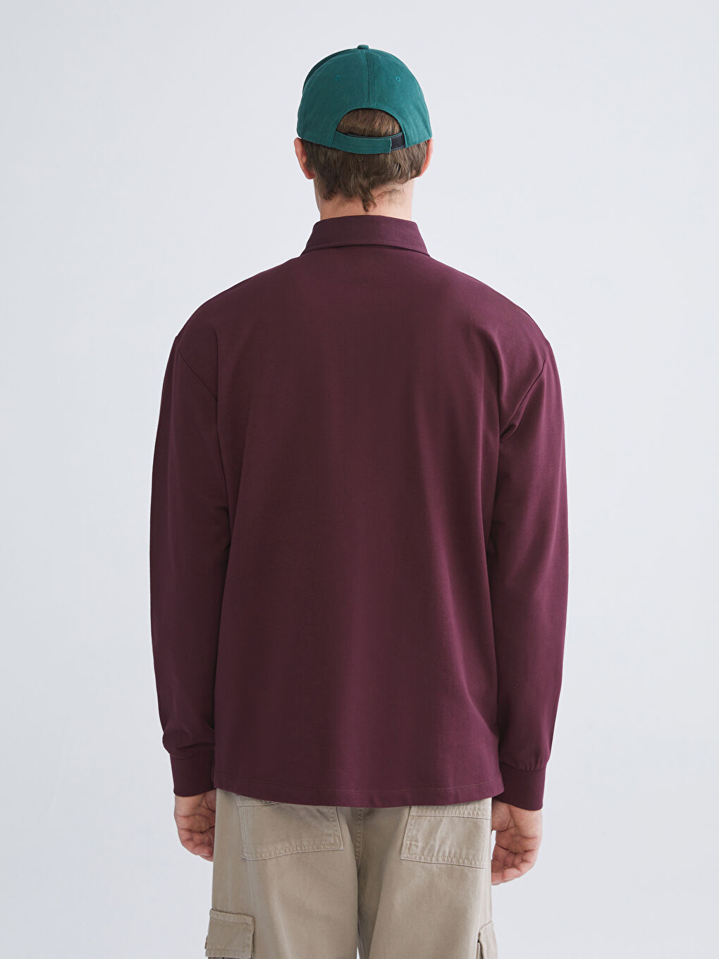 Polo Neck Men's Sweatshirt-3