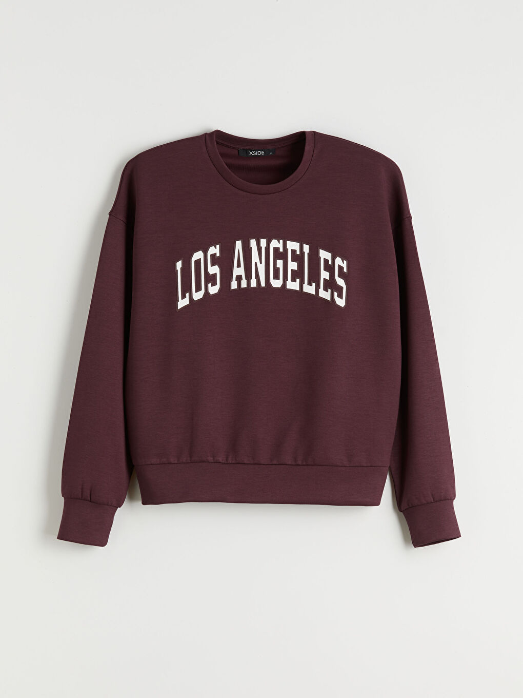 Mürdüm Brooklyn Baskılı Oversize Kadın Sweatshirt-4