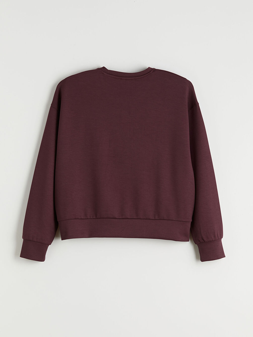 Mürdüm Brooklyn Baskılı Oversize Kadın Sweatshirt-5