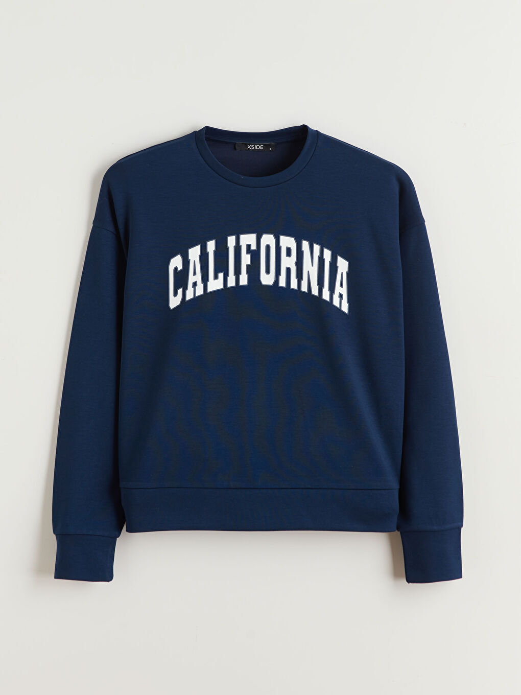 Lacivert Brooklyn Baskılı Oversize Kadın Sweatshirt-4
