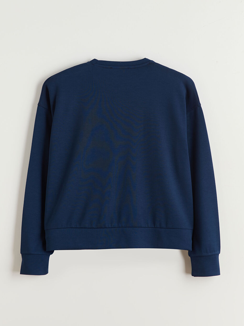 Lacivert Brooklyn Baskılı Oversize Kadın Sweatshirt-5