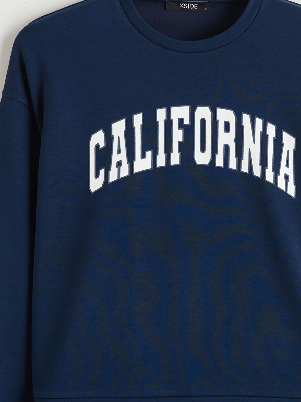 Lacivert Brooklyn Baskılı Oversize Kadın Sweatshirt-6