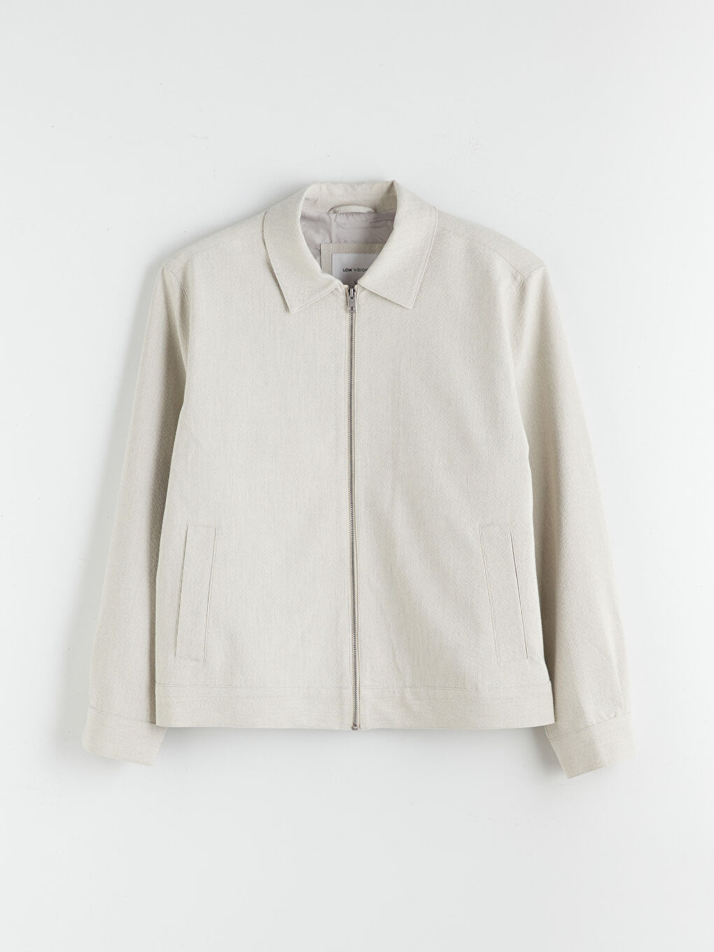 Bej Standart Kalıp Gömlek Yaka Erkek Mont-11