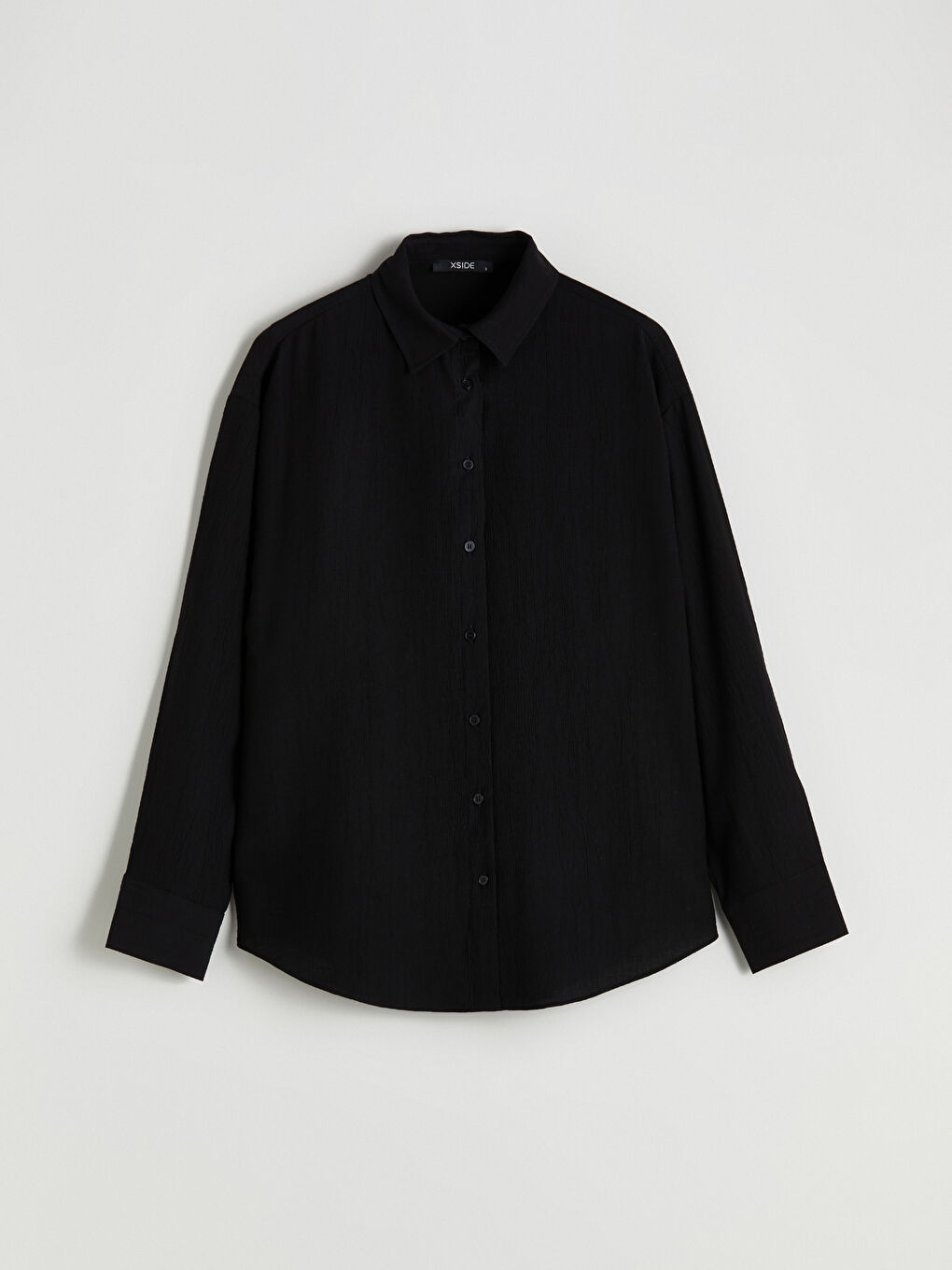 Textured Oversize Women's Shirt-4