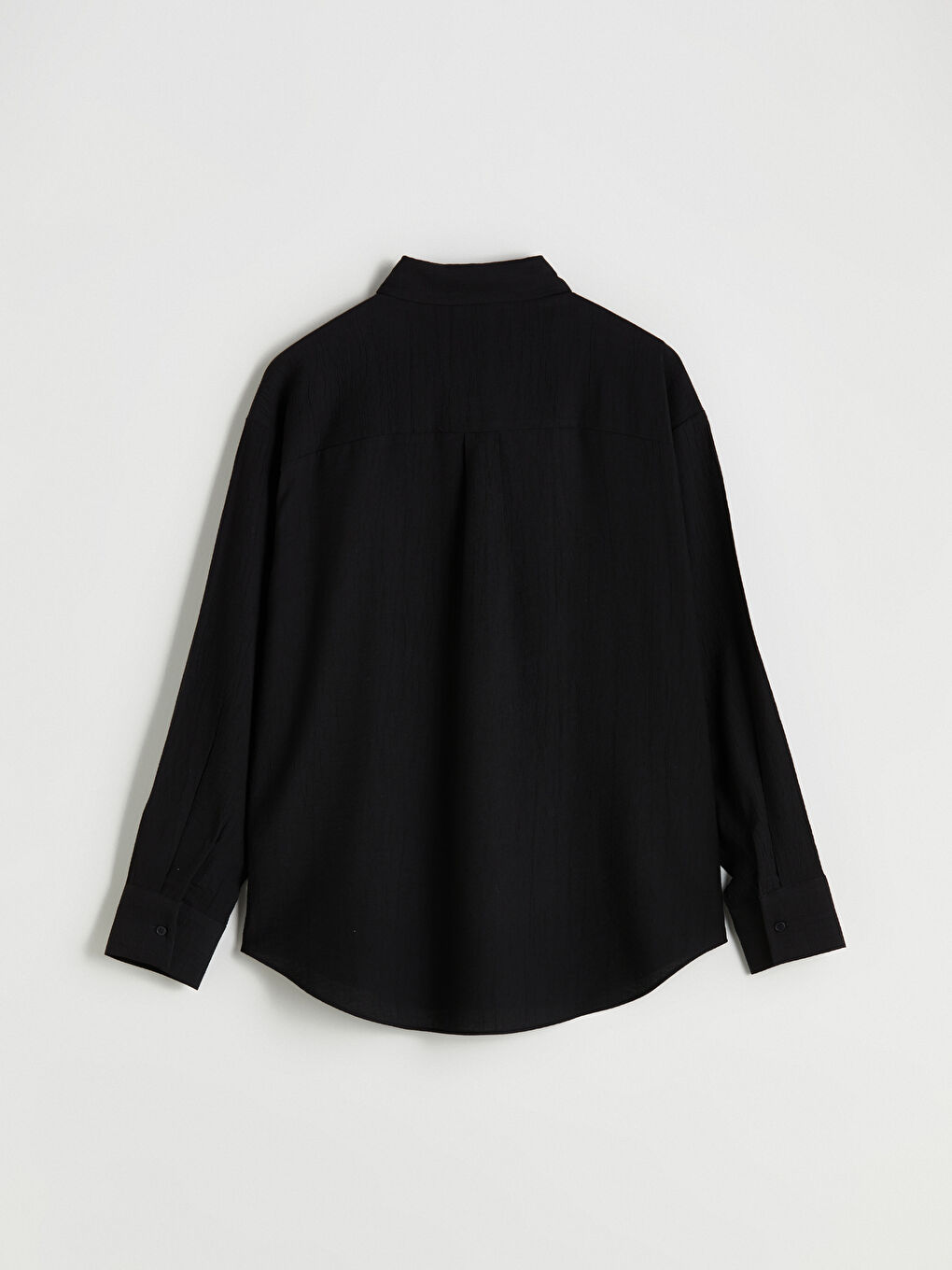 Textured Oversize Women's Shirt-5