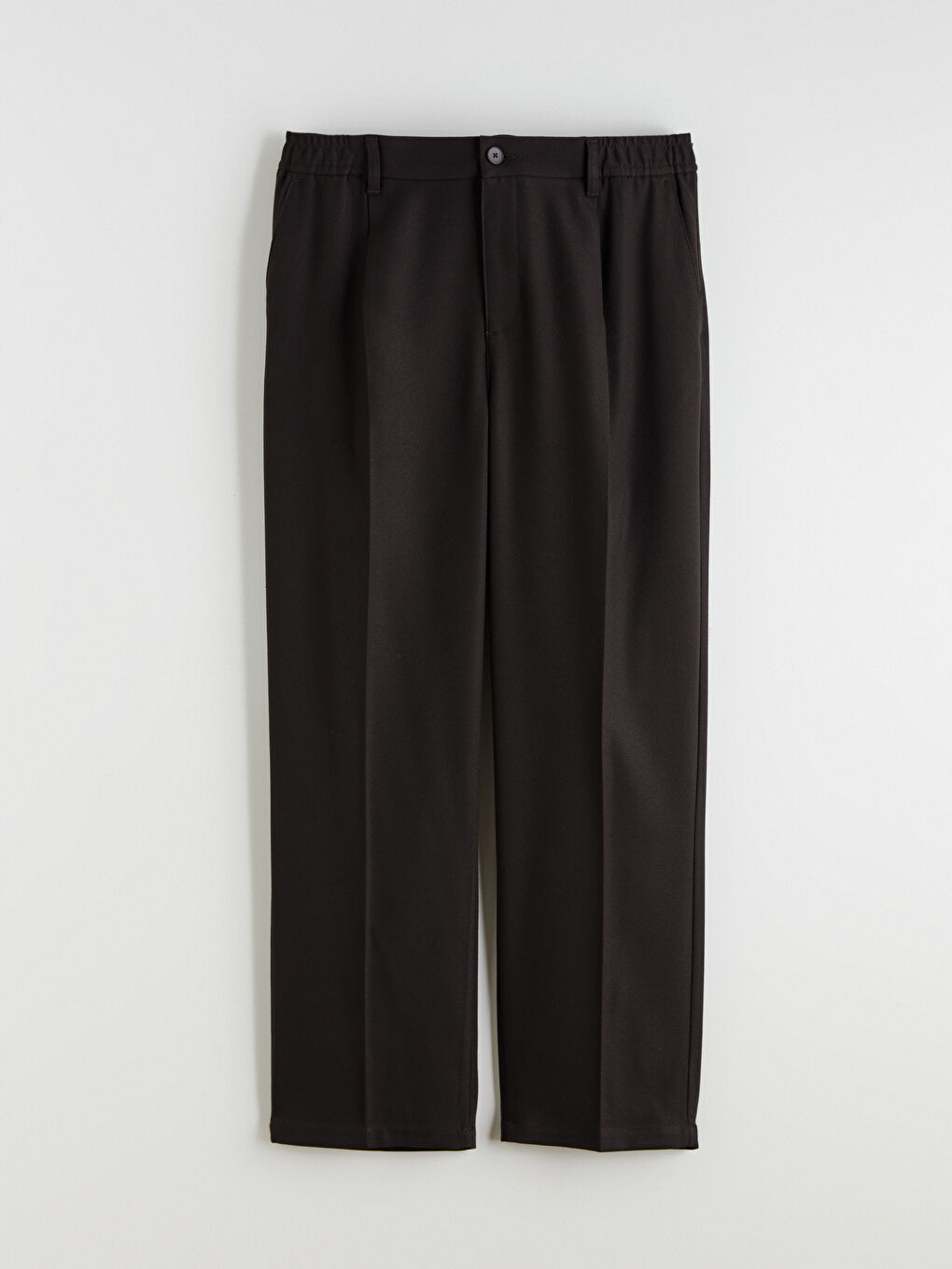 Kahverengi Rahat Kalıp Erkek Pantolon-4