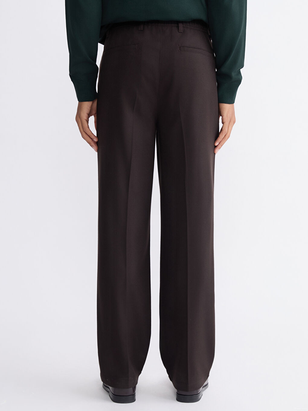 Kahverengi Rahat Kalıp Erkek Pantolon-3