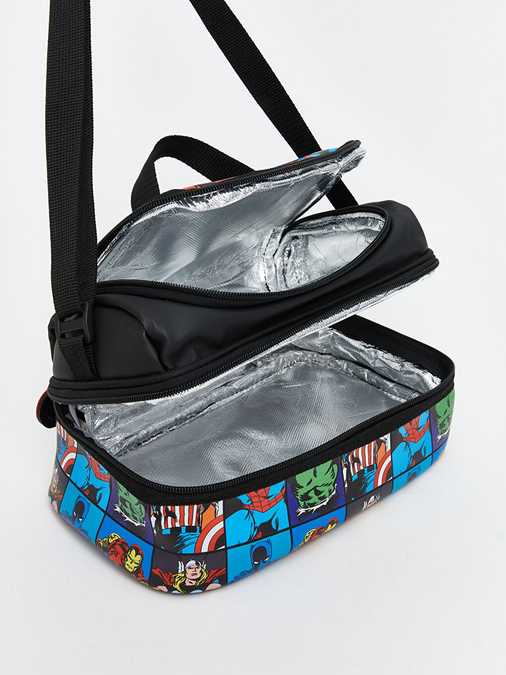 Karışık Marvel Baskılı Erkek Çocuk Beslenme Çantası-2