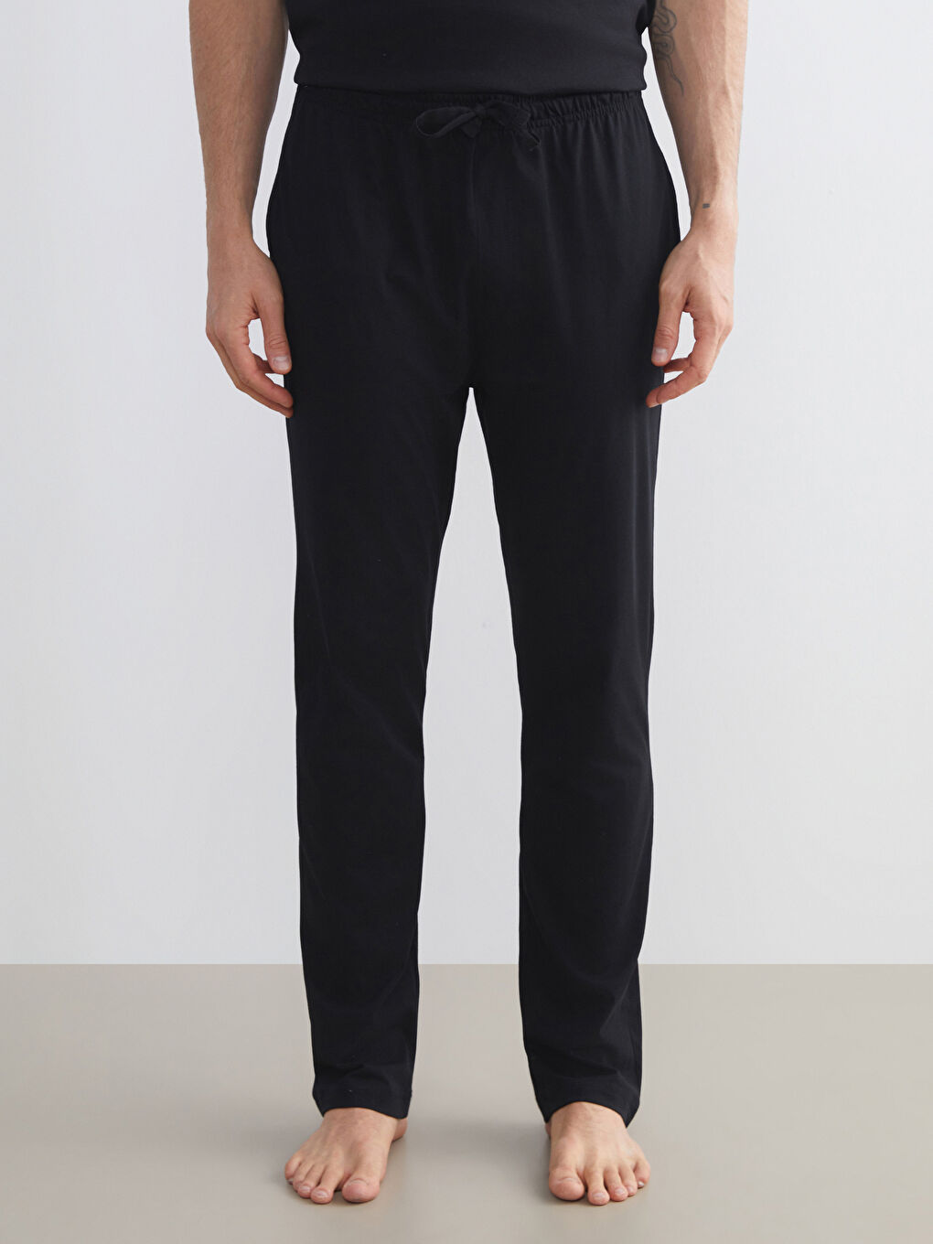 Bordo Standart Kalıp Erkek Pijama Alt 2'li-5