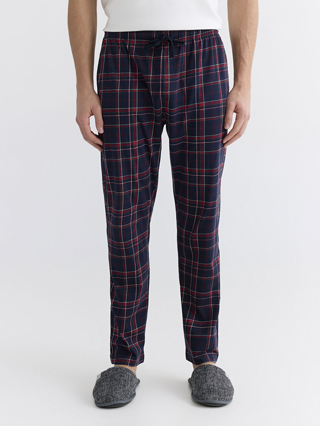 Lacivert Standart Kalıp Erkek Pijama Alt 2'li-3