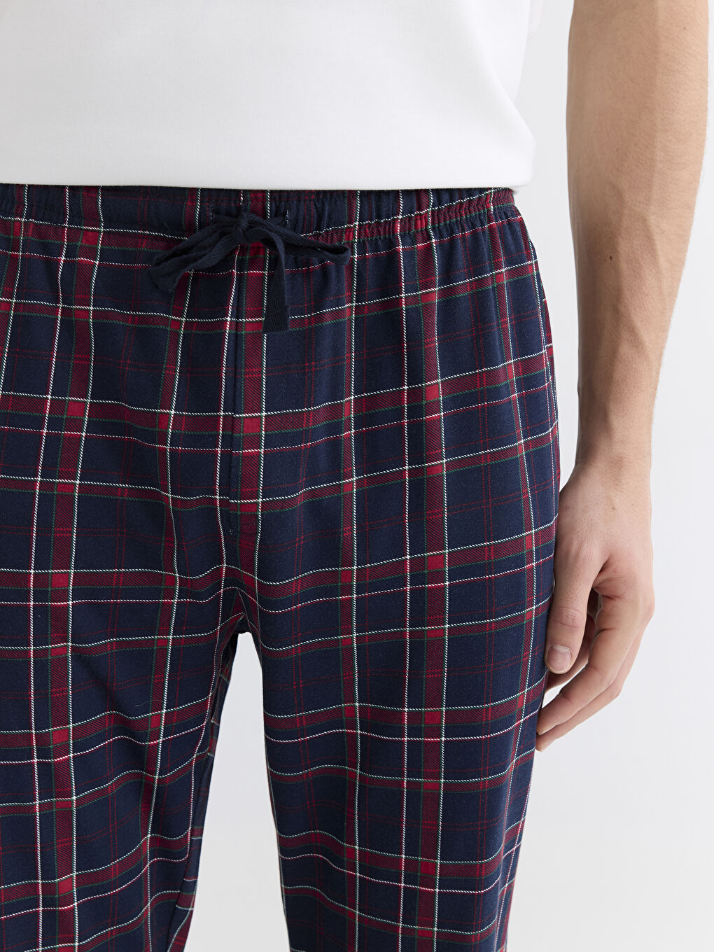 Lacivert Standart Kalıp Erkek Pijama Alt 2'li-4