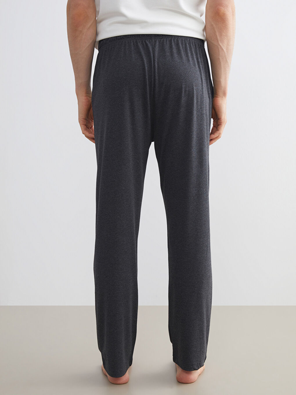 Siyah Standart Kalıp Erkek Pijama Alt 2'li-7