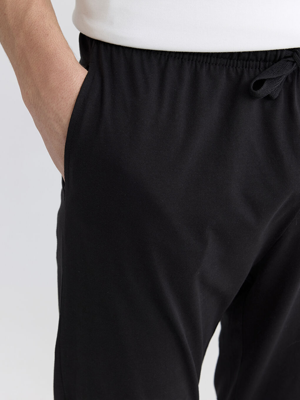 Lacivert Standart Kalıp Erkek Pijama Alt 2'li-4