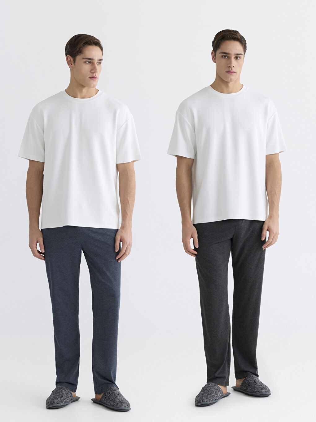 Lacivert Standart Kalıp Erkek Pijama Alt 2'li