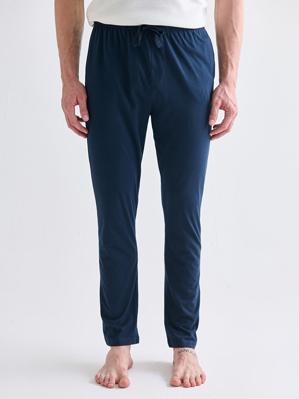 Lacivert Standart Kalıp Erkek Pijama Alt 2'li-3