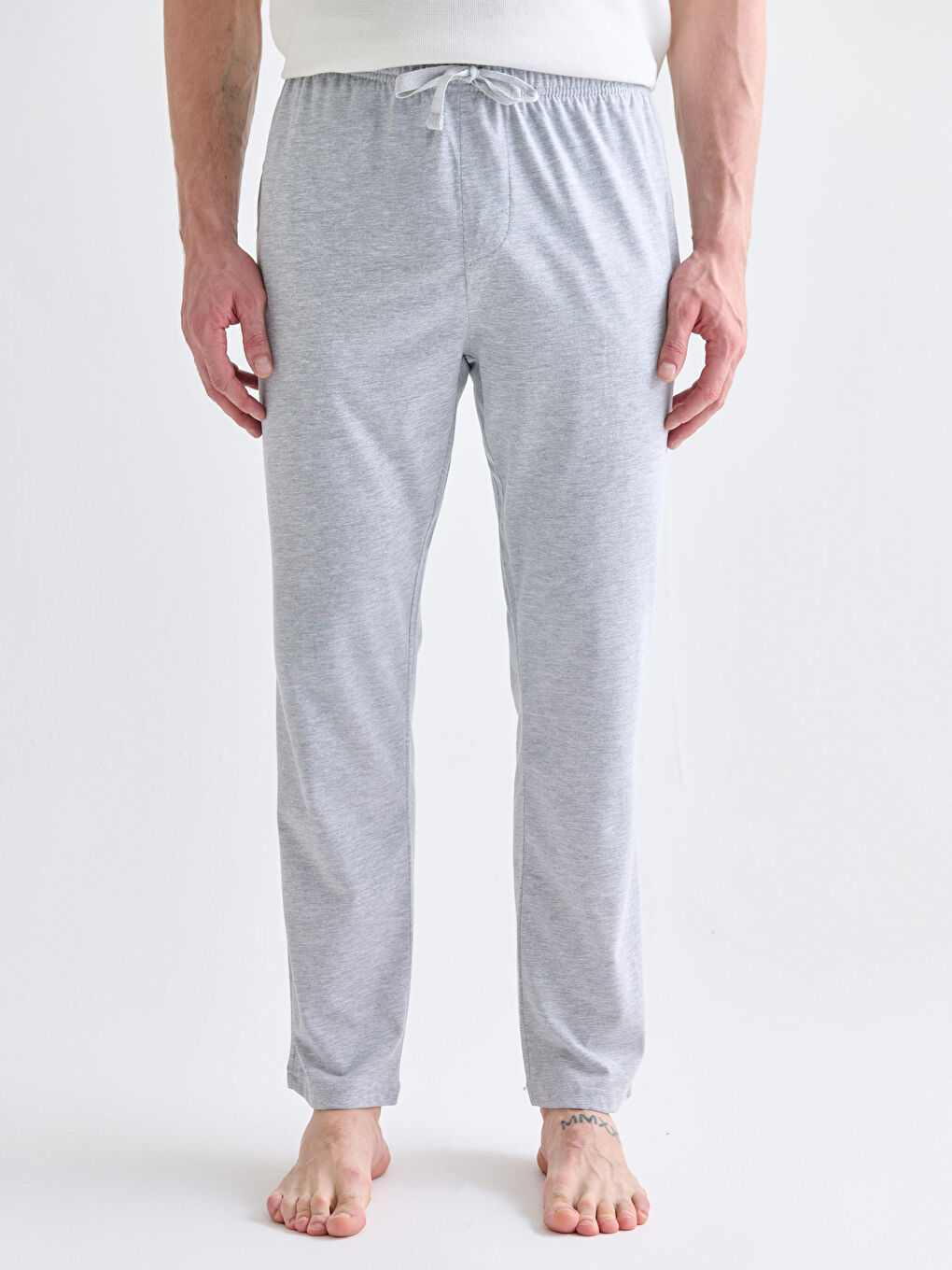 Lacivert Standart Kalıp Erkek Pijama Alt 2'li-4