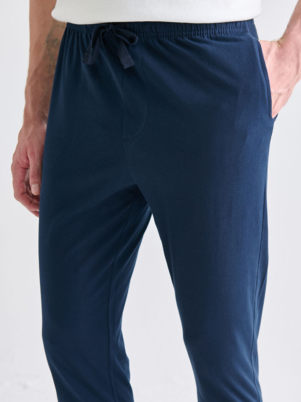 Lacivert Standart Kalıp Erkek Pijama Alt 2'li-6