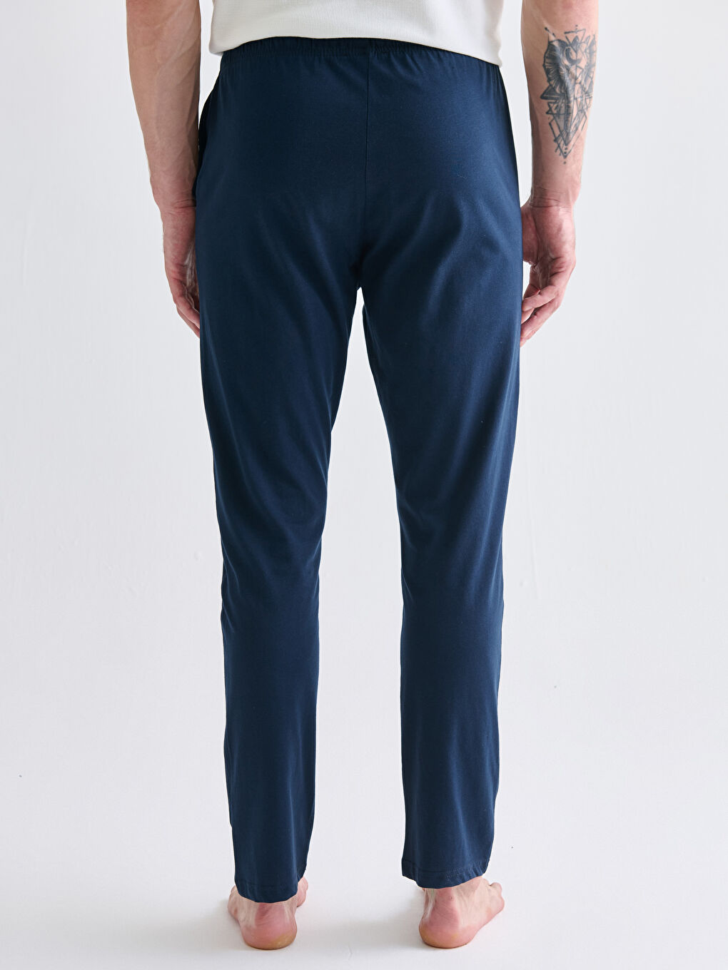 Lacivert Standart Kalıp Erkek Pijama Alt 2'li-8