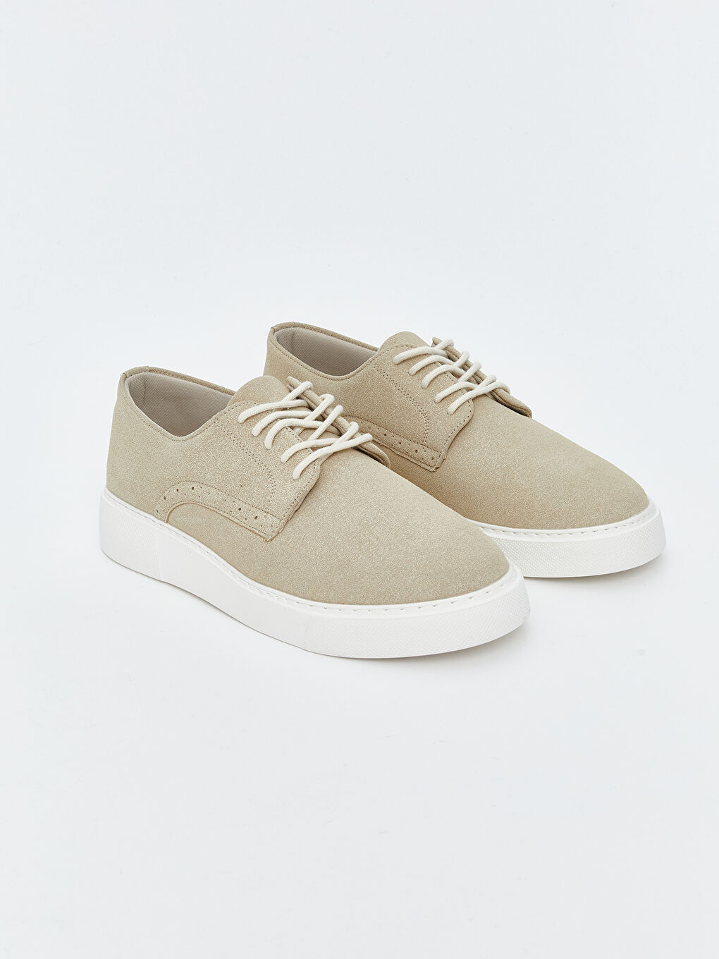 Bej Bağcıklı Erkek Spor Ayakkabı