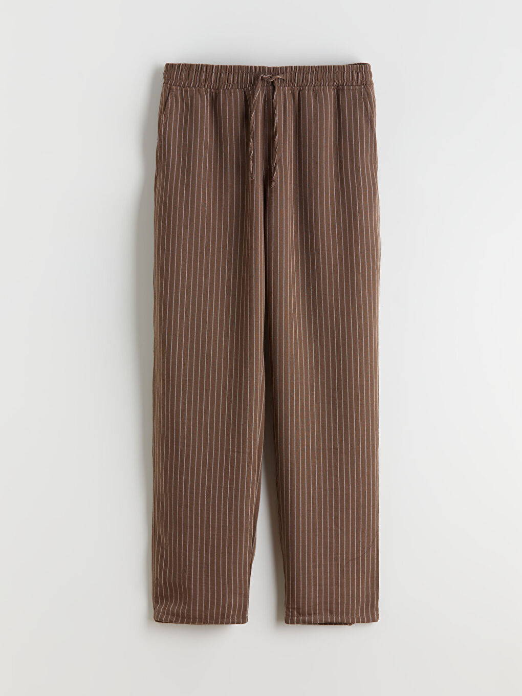 Kahverengi Rahat Kalıp Erkek Pantolon-4