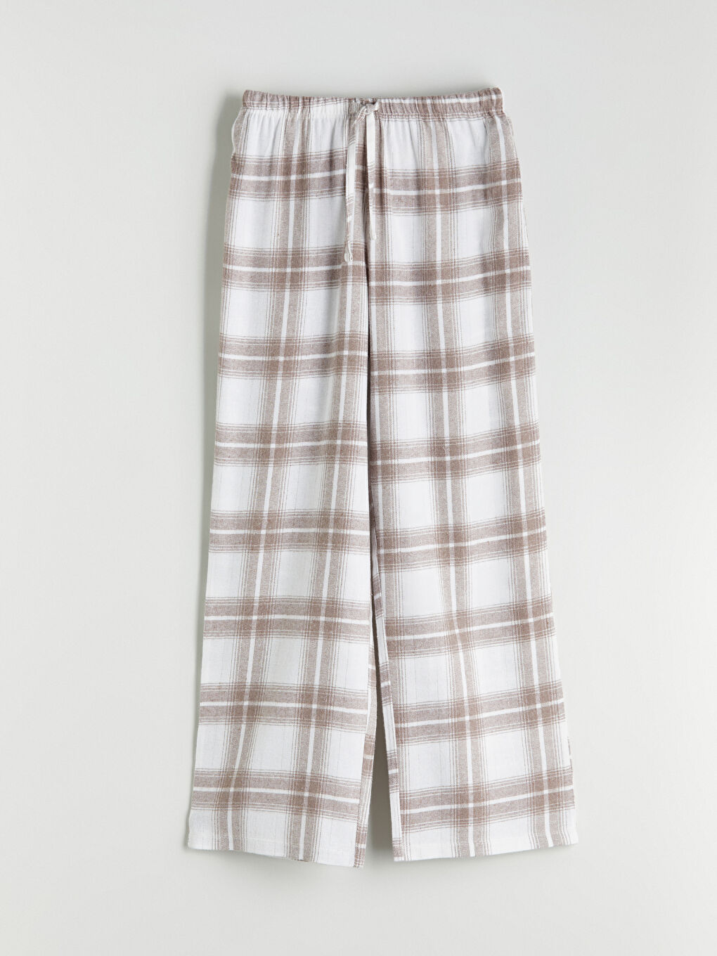 Elasticated Waist Plaid Women's Pyjama Bottoms-4