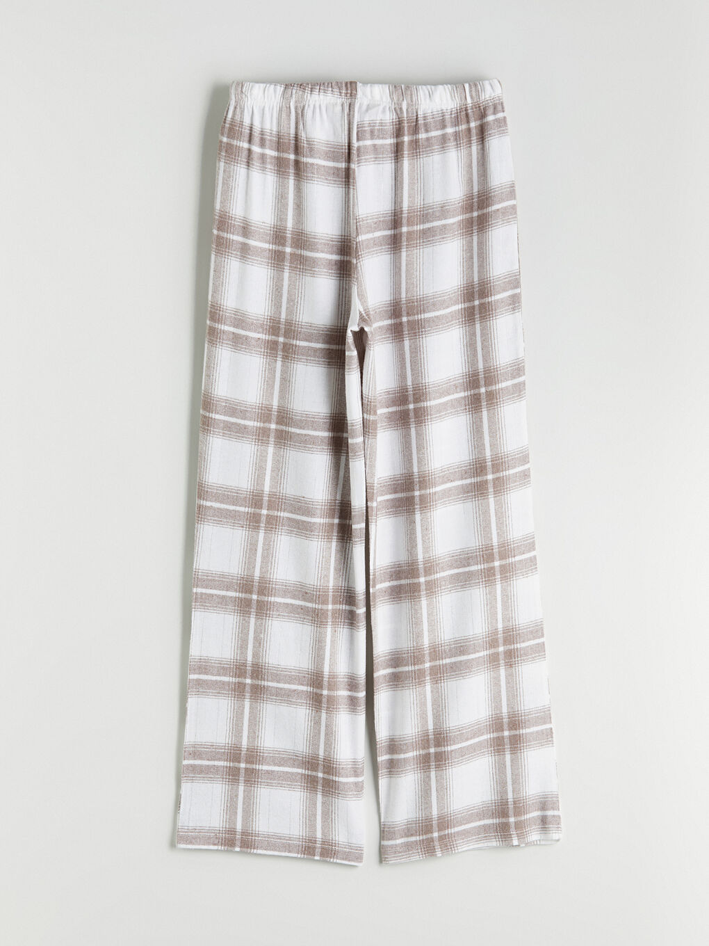 Elasticated Waist Plaid Women's Pyjama Bottoms-5