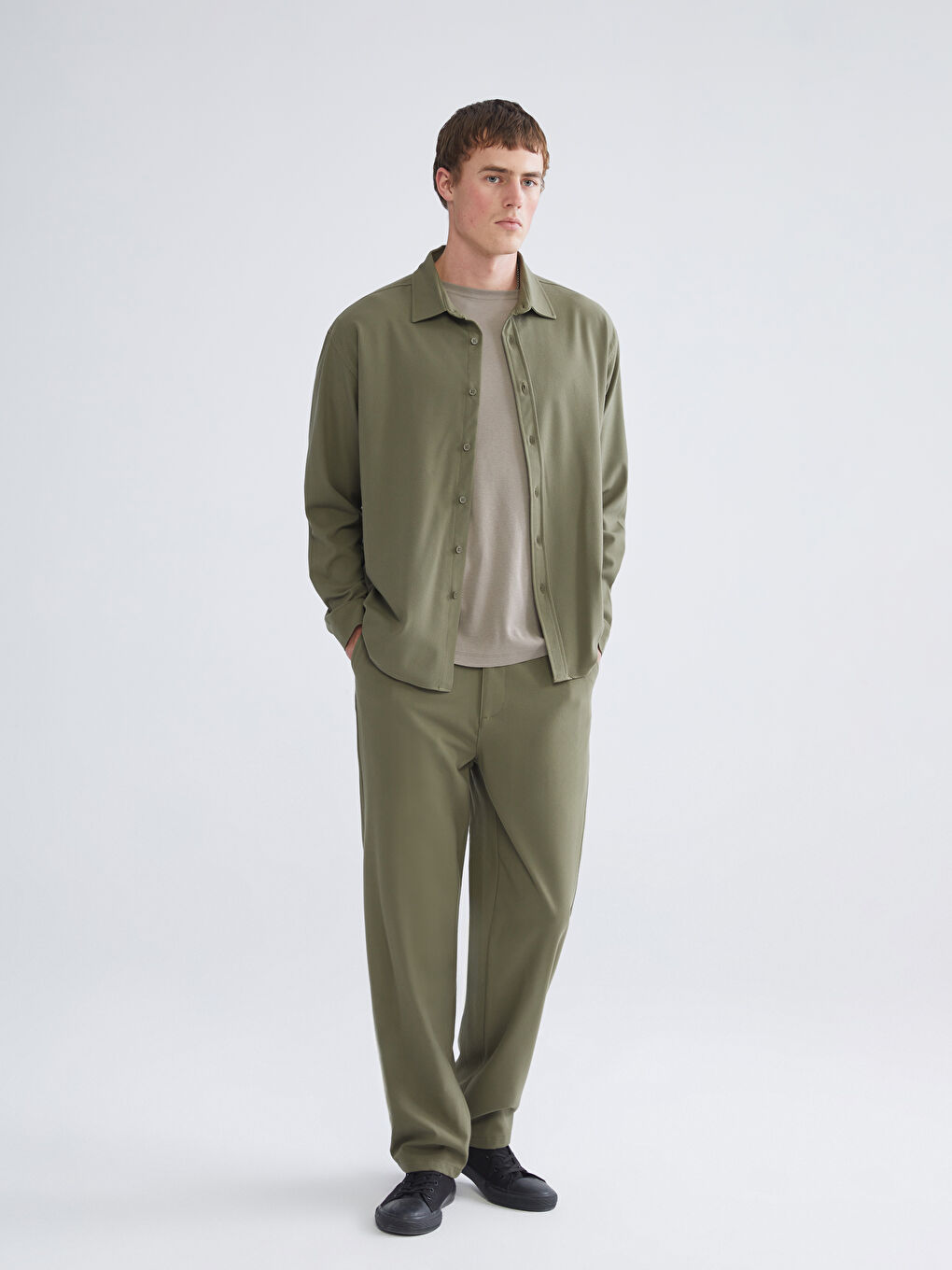 Relaxed Fit Men's Trousers-1