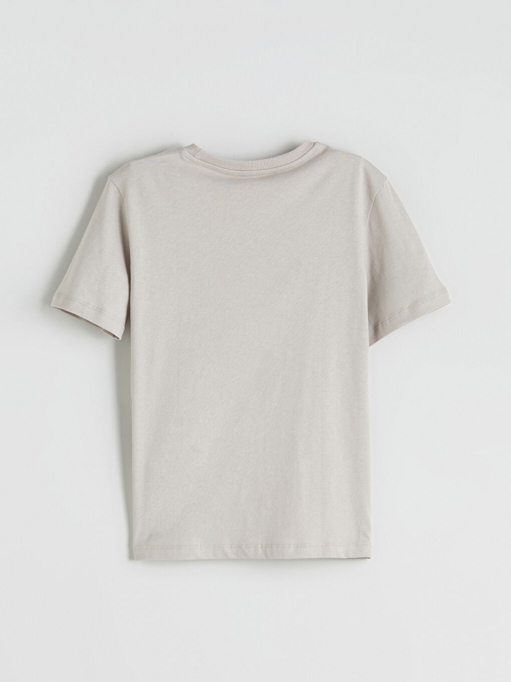 Gri Bisiklet Yaka Baskılı Erkek Çocuk Tişört-2