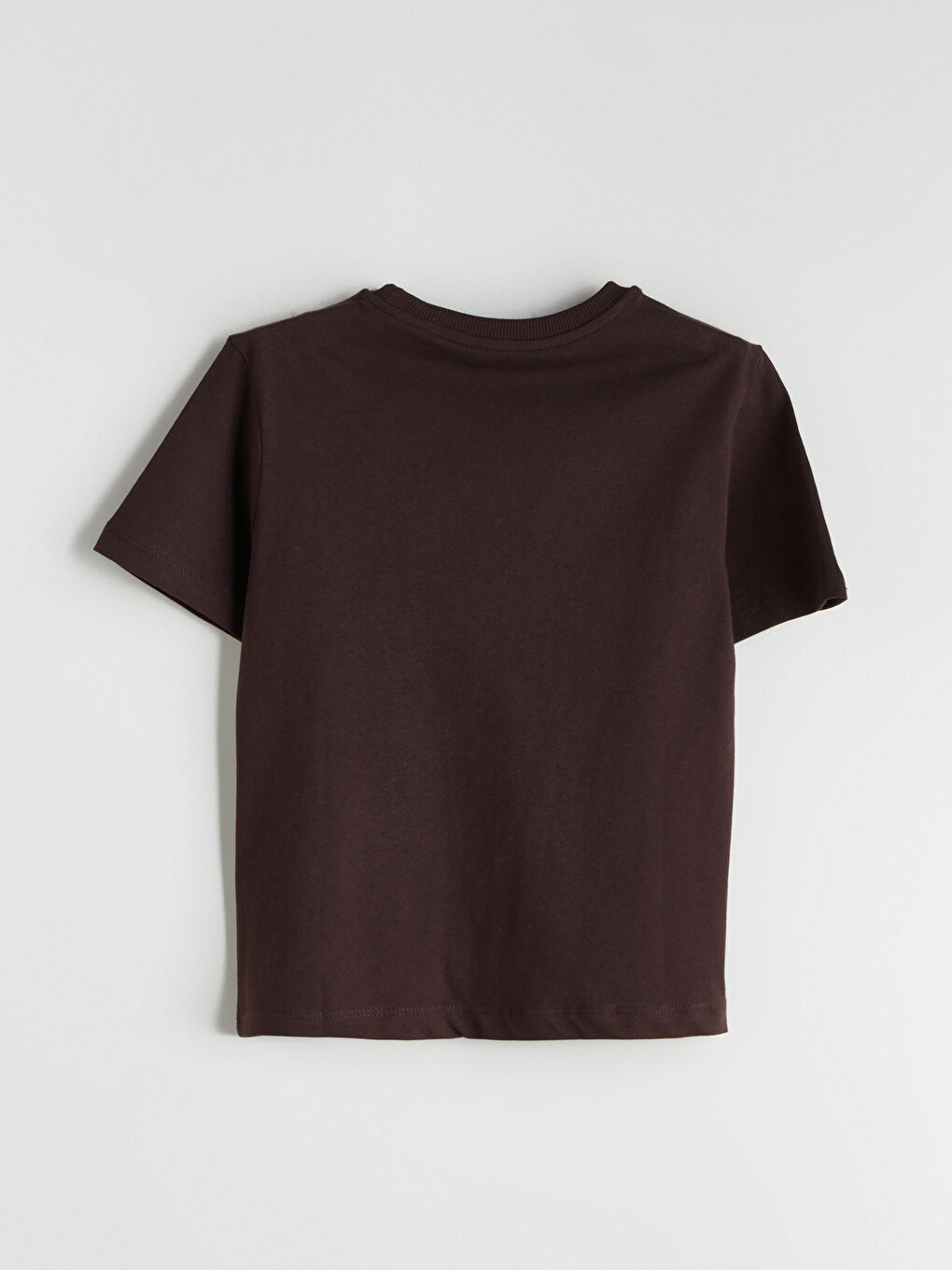 Kahverengi Bisiklet Yaka Baskılı Erkek Çocuk Tişört-2